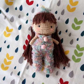 Cute Bunny Jumpsuit For Crochet Doll