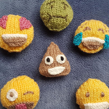 Knitted Faces Emoji-Style