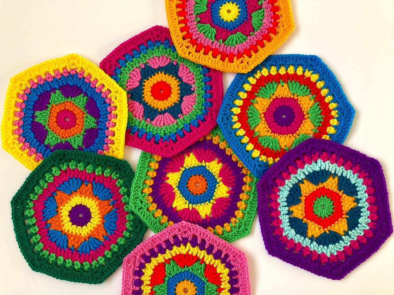 Hexagon Flower II by HueLaVive
