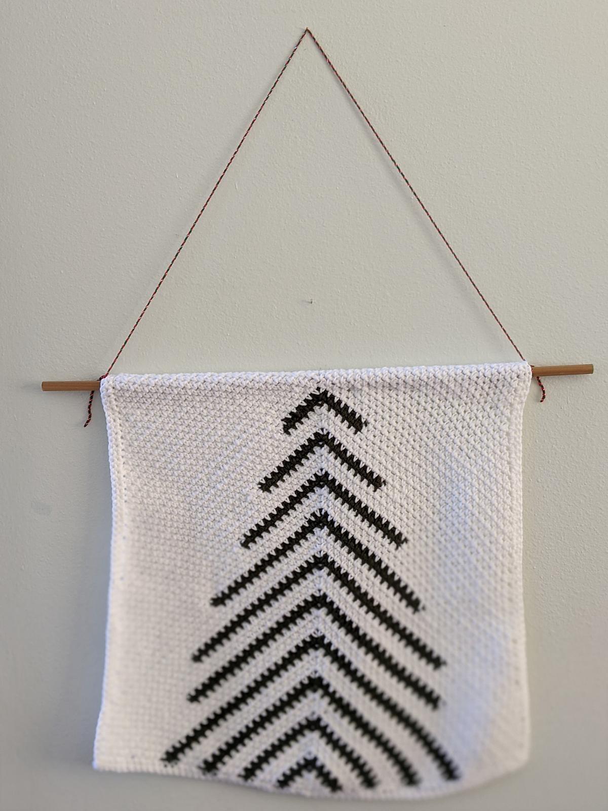 Modern Christmas Tree Pillow