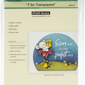 Penny Black Clear Stamps - Good Wishes 5"X6.5"