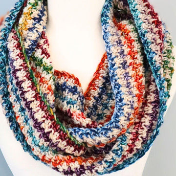 Frost Blossom Infinity Scarf