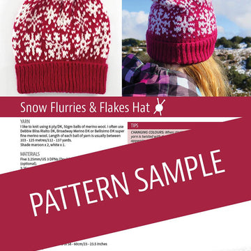 Snow Flurries & Flakes Hat
