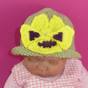 Baby Pansy Flower Summer hat