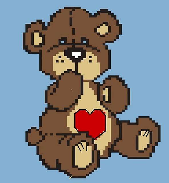 Cute baby bear chart
