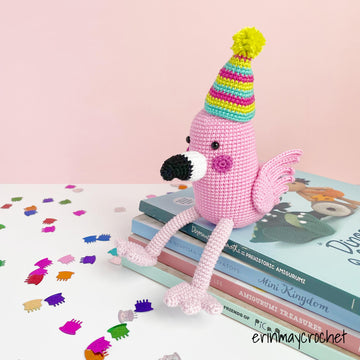 Fanny the Flamingo by erinmaycrochet