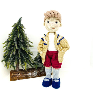 Crochet doll, Amigurumi doll, Boy doll Kai
