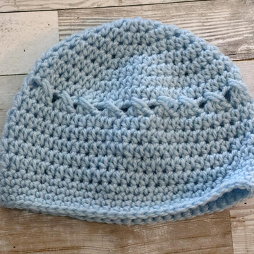 Textured Baby Blanket and Hat