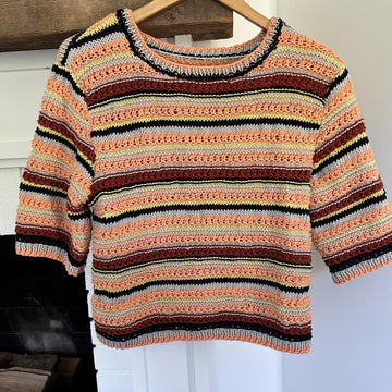 Short-Sleeve Cotton Knit Tee
