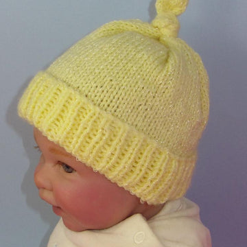Baby Topknot Beanie Hat