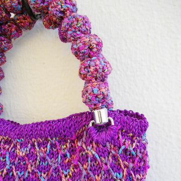 Stylish small colorful textured bag