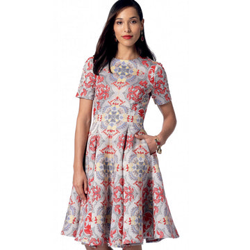 Vogue Misses' Dresses with Flared or Straight Skirt Options V9202 - Sewing Pattern