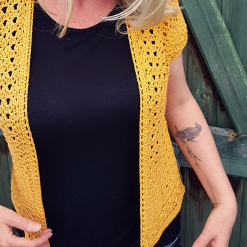 No Sew Mimosa Spring Cardigan