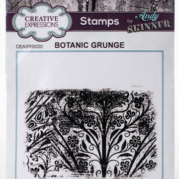 Creative Expressions Rubber Stamp By Andy Skinner - Botanic Grunge