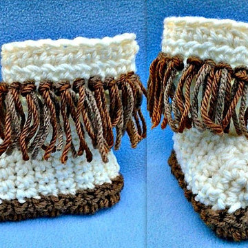 907 - Fringed Baby Boots