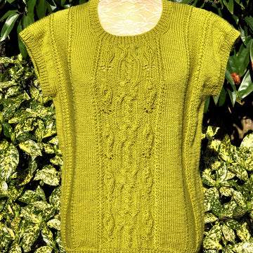 Cara - Top with Cable and Leaf Panel