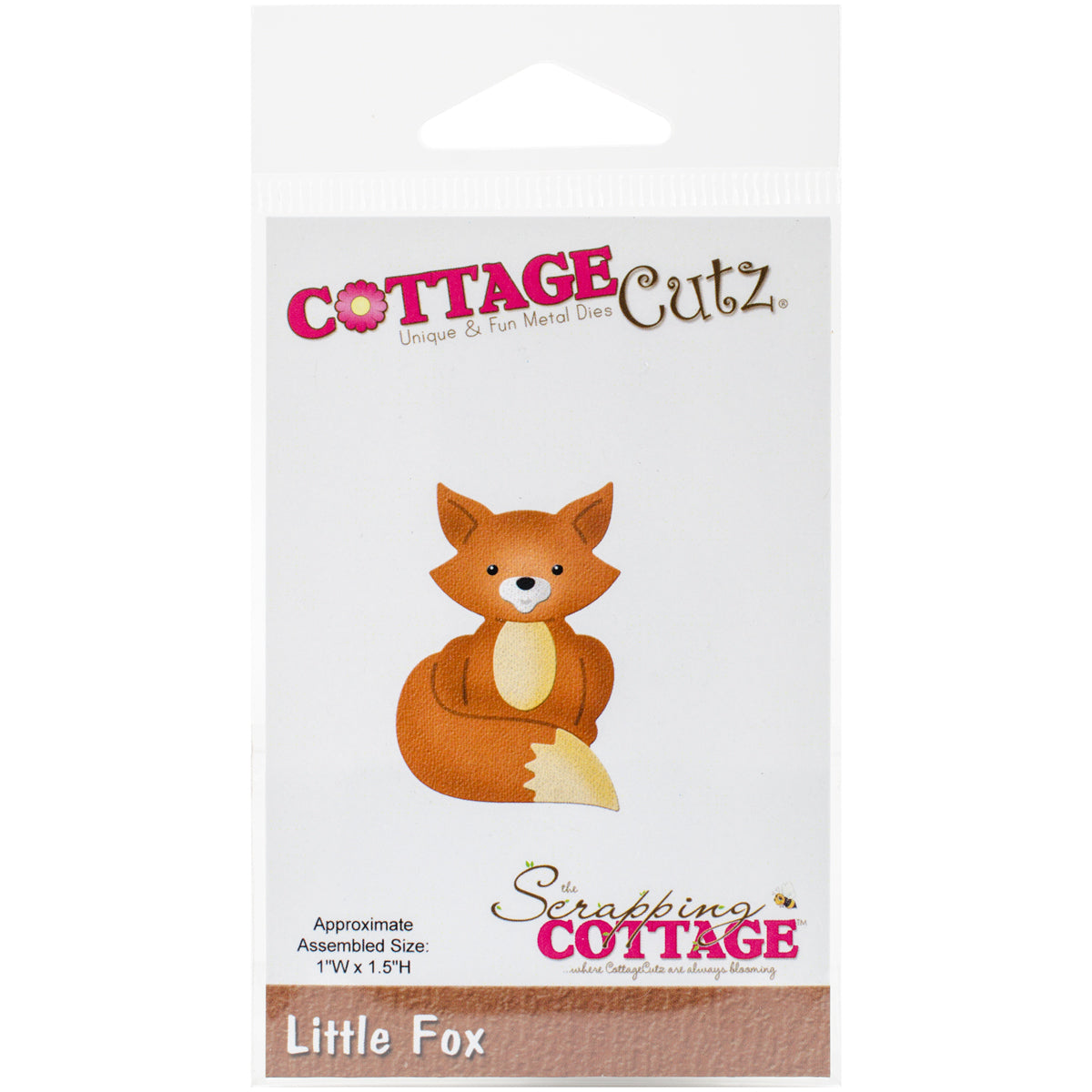 CottageCutz Dies - Little Fox 1"X1.5"
