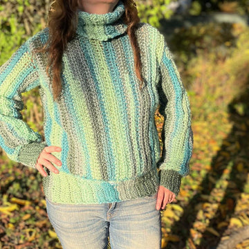Turtleneck Sweater "Malachite"