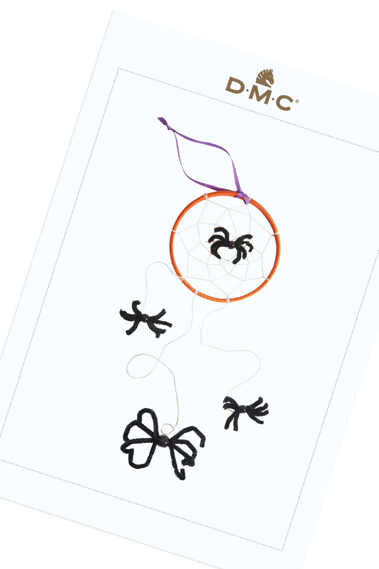 DMC Spider Web Dreamcatcher - PAT1098 - Downloadable PDF