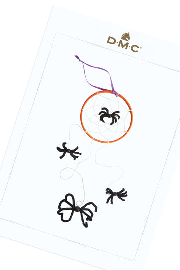 DMC Spider Web Dreamcatcher - PAT1098 - Downloadable PDF
