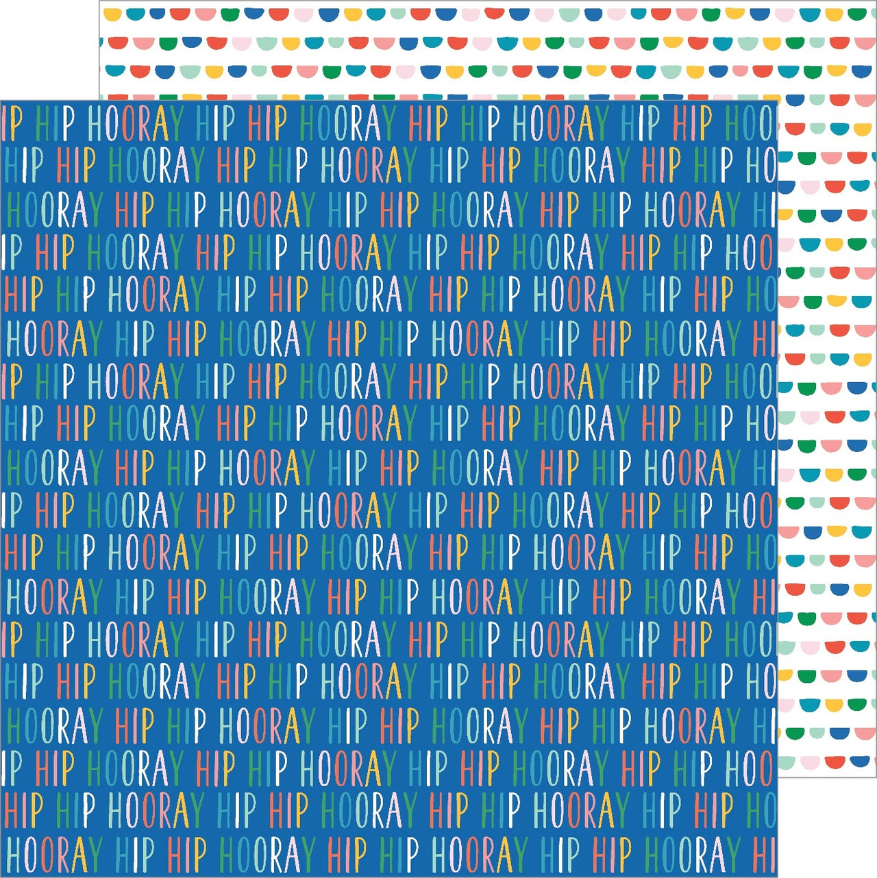 American Crafts Happy Cake Day Double-Sided Cardstock 12"X12" 25/Pkg - Hip Hip Hooray
