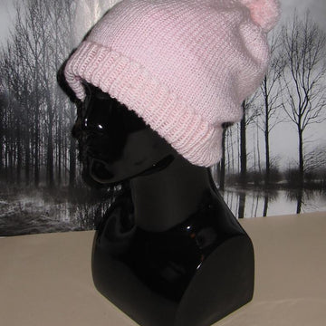 Simple Bobble Slouch Hat