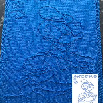 Nr. 604 Donald Duck guest towel