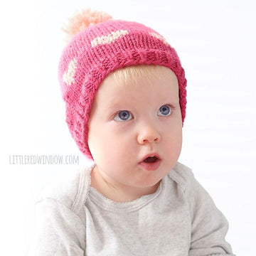 Little Valentine Fair Isle Heart Hat