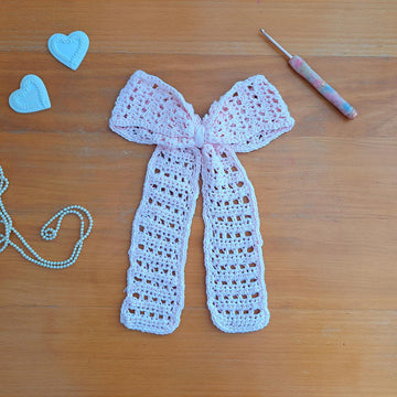 Crochet Delicate Hair Bow Pattern
