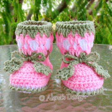 Crochet Blossom Toddler Booties