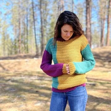 Apricity Color Block Sweater