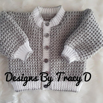 Frankie unisex baby knitting pattern 3 sizes 0-12mths