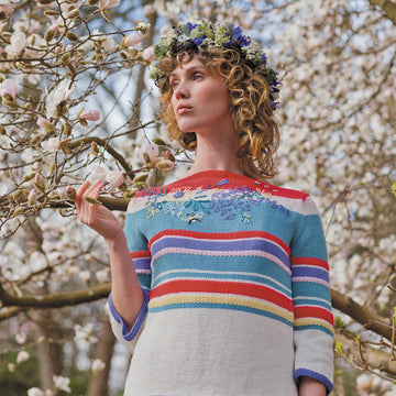 Fira Jumper - Jumper Knitting Pattern For Women in MillaMia Naturally Soft Cotton by MillaMia
