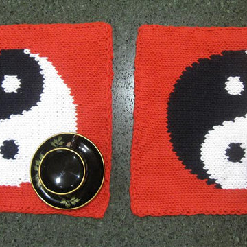 Yin-Yang Red Placemat