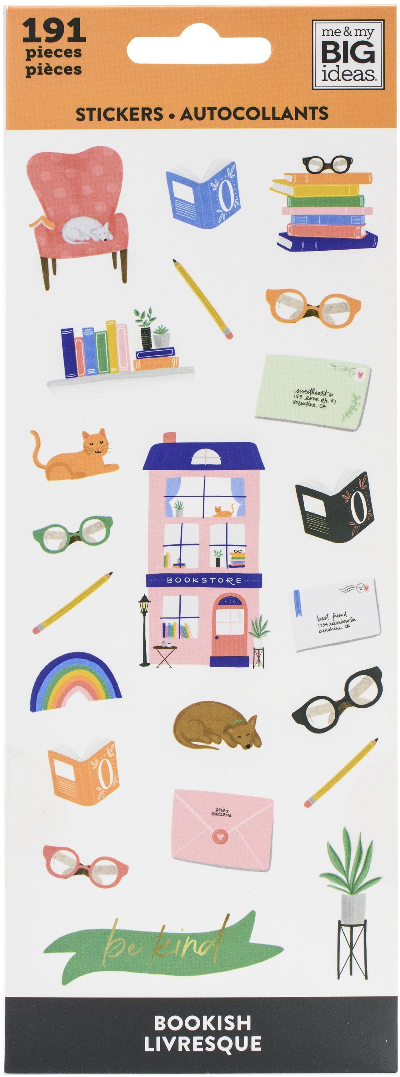 The Happy Planner Sticker Sheets 8/Pkg - Bookish, 191/Pkg