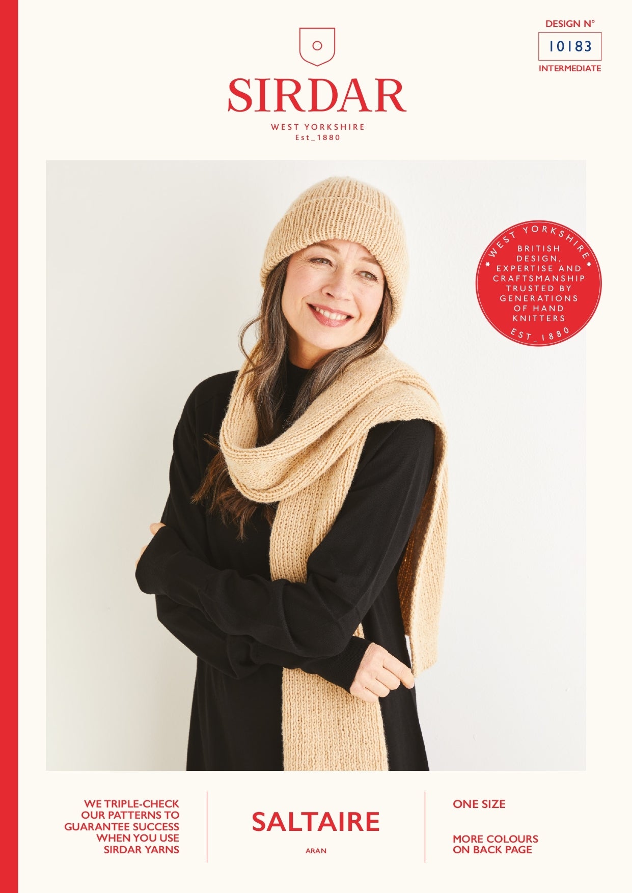 Scarf and Hat in Sirdar Saltaire - 10183 - Downloadable PDF