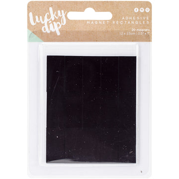 Kaisercraft Lucky Dip Adhesive Magnets 20/Pkg - Rectangles .5"X1"
