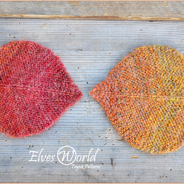 Linden leaf ornament two sizes