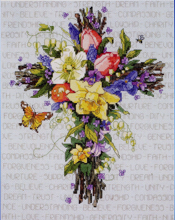 Spring Floral Cross - PDF