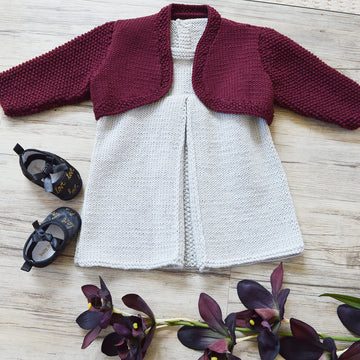 Izzi's pleated dress / tunic top and matching bolero - P123