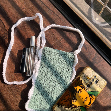 Crochet Phone Pouch Pattern Beginner Crossbody Bag PDF Easy Mobile Sling Crochet Pattern DIY Phone Holder Simple Crochet Pouch Pattern