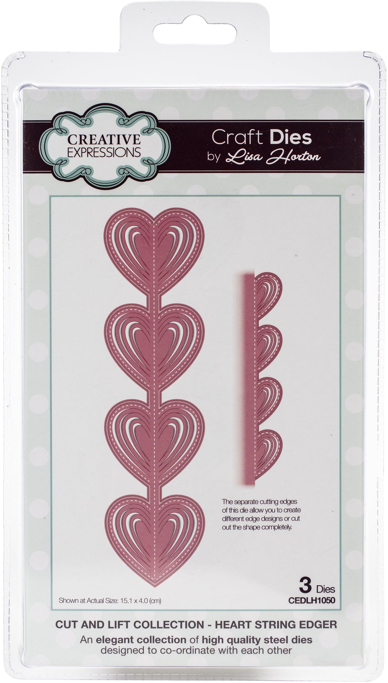 Creative Expressions Cut & Lift Die Collection - Heart String Edger