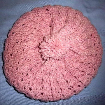 Ribby Lacy Slouchy Hat