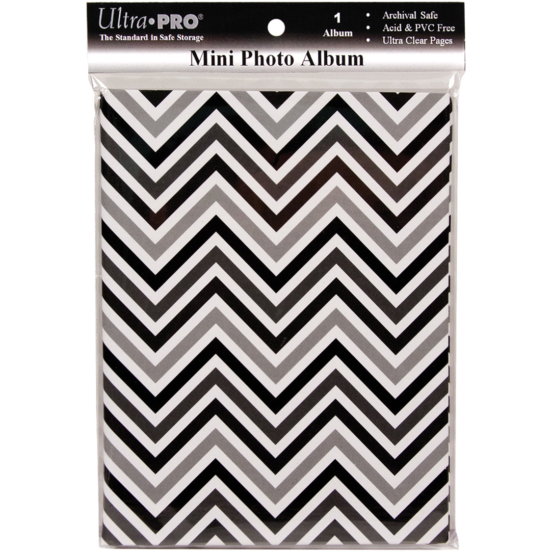 Ultra Pro Mini Photo Album 4"X6" - Chevron Black & White