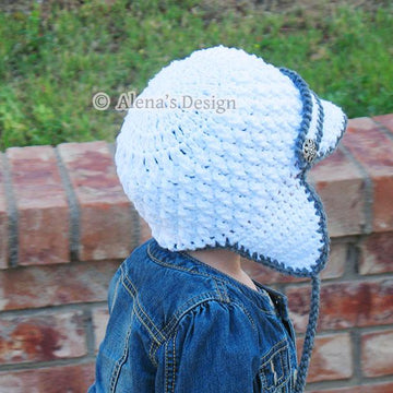 Two-Button Visor Hat With Ear Flaps