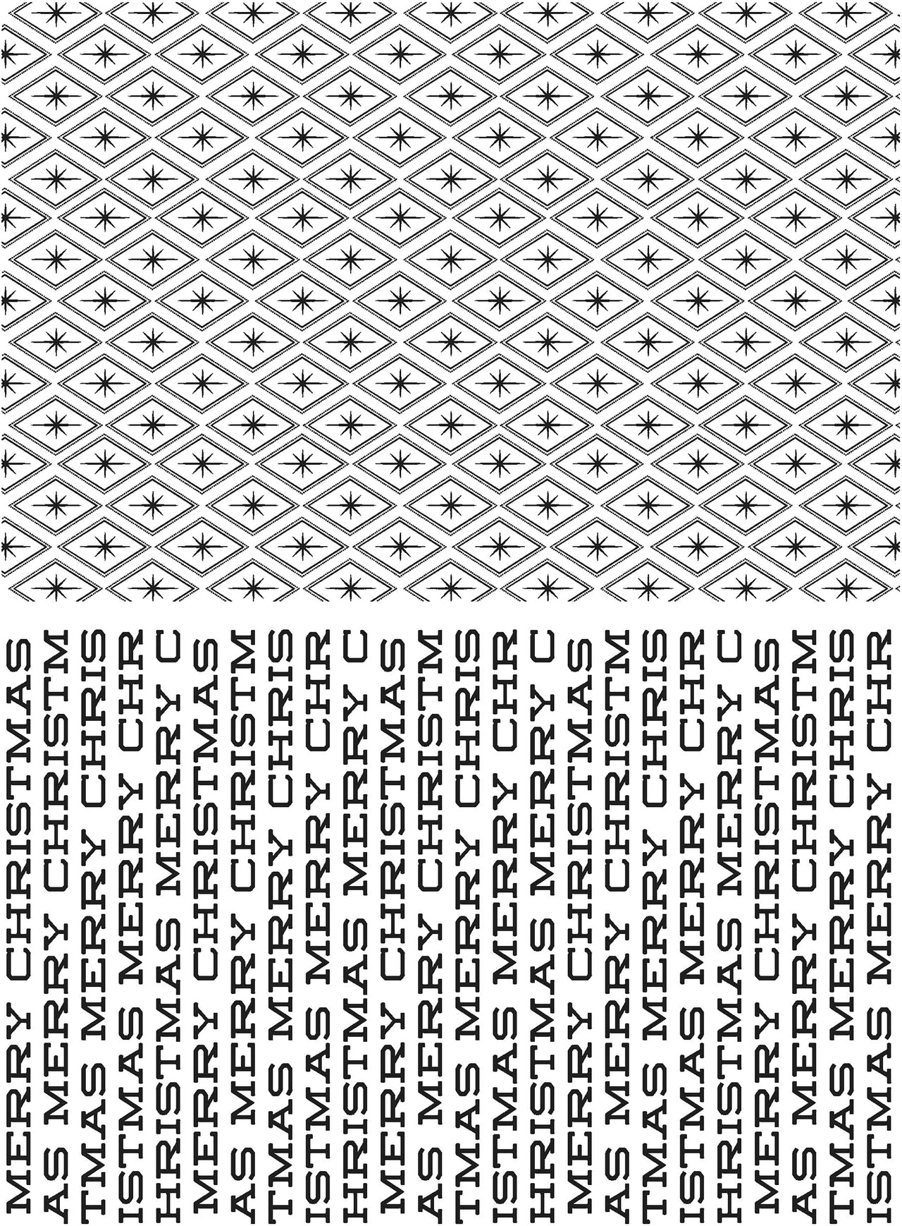 Stampers Anonymous Tim Holtz Cling Stamps 7"X8.5" - Sparkles & Christmas
