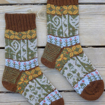 Cats in the Garden Socks