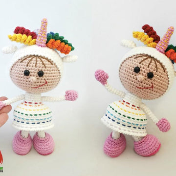 197 Doll in an Unicorn outfit