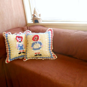Raggedy Ann and Andy Pillow