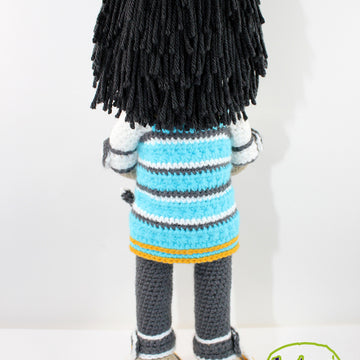 Crochet Doll Pattern, Amigurumi doll pattern, Medium doll, 18"/46cm, Wendy